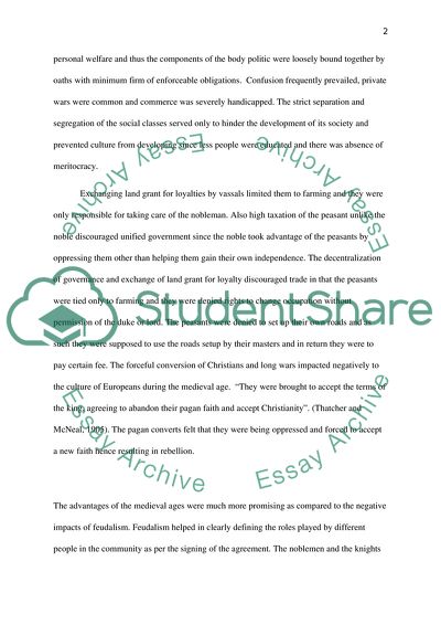 Feudalism and the Feudal System