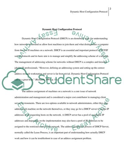 Dynamic Host Configuration Protocol (DHCP)