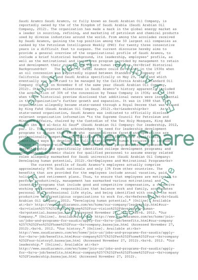 Saudi Aramco oil company