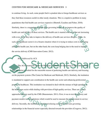 Center for Medicare & Medicaid Services