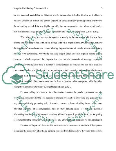 Integrated Marketing Communication