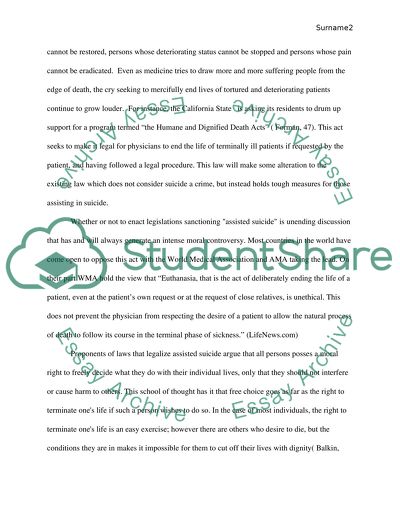 Assisted Suicide of Gregory Rodney