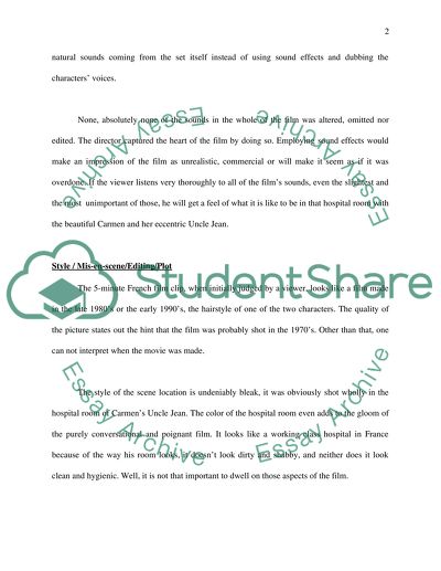 Critique of the Film Carmen