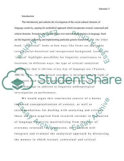 Creativity in Ordinary Lanaguage