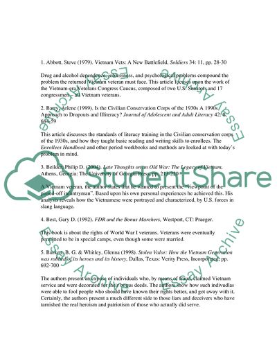 The Issue of Veteran Rights