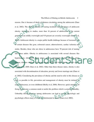 Positive and Negative Consequences of Diet