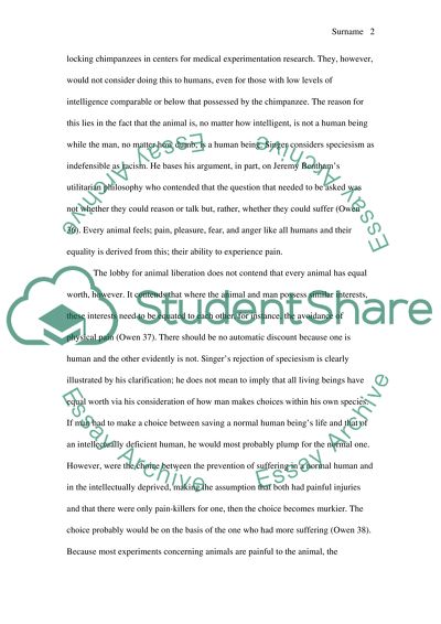 Whether or not we should use animals in medical research