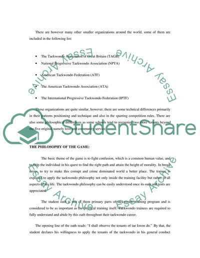 Taekwondo: The Spirit of Korea