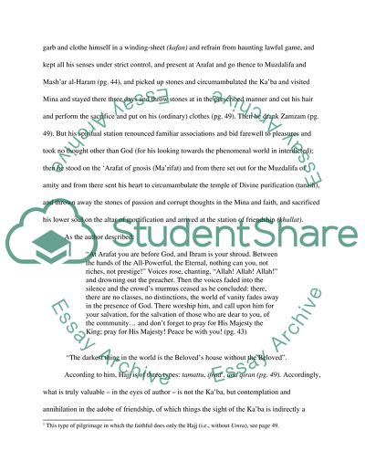 Narrative of a Pilgrimage By Abdellah Hammoudi