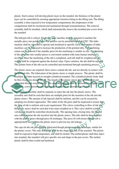 Design of an Assembly Cell
