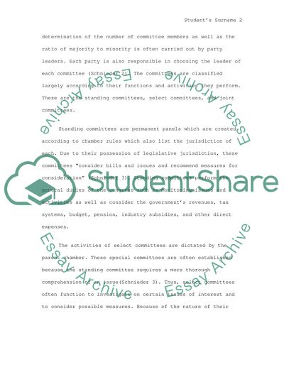 U.S committee system