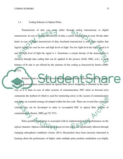 Coding Schemes in Optical Fibre, Dicode Pulse Position Modulation, Reed Solomon Code, and FPGA