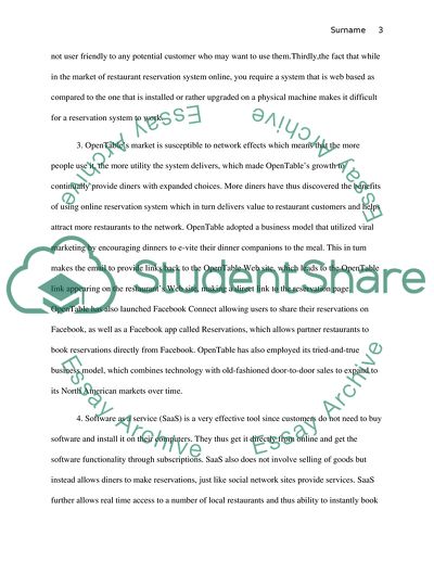 Competing Against OpenTable