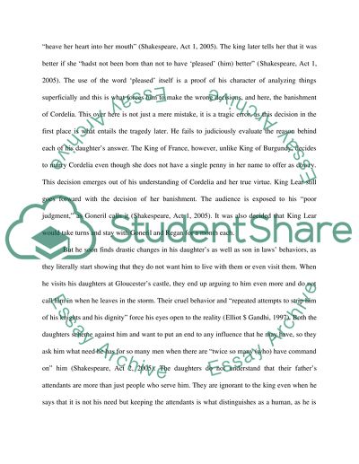 King Lears Personal Journey and Self-realization Defines Tragedy