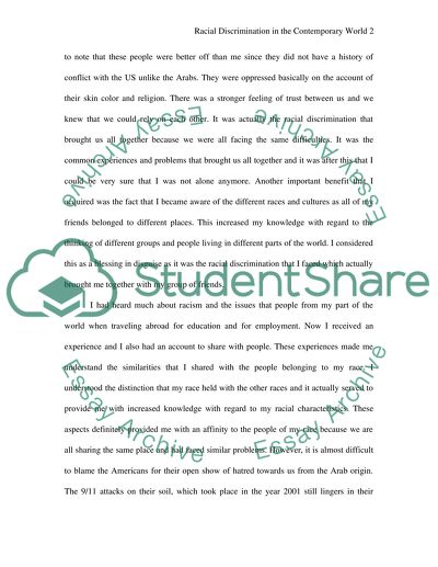 Racial Discrimination in the Contemporary World