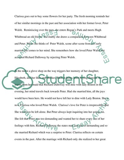 Clarissa vs Mrs Dalloway - the Private and the Public Self of the Perfect Hostess