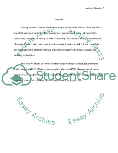 Anxiety Disorders and How They Affect Peoples Lives