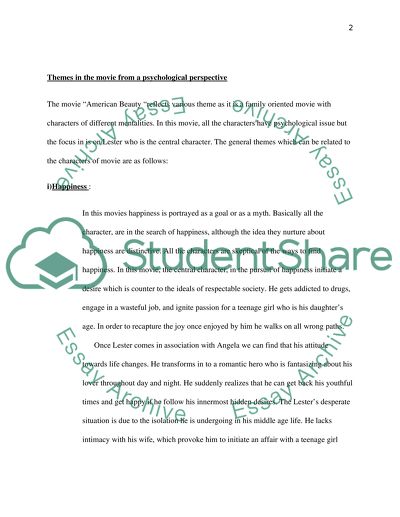 Film Study American Beauty