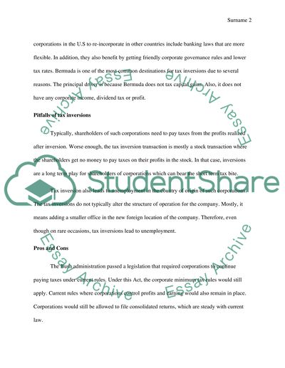 Tax inversions, benefits and pitfalls