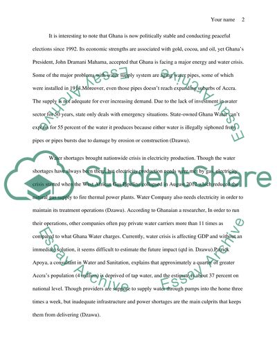 Water Crisis in Africa