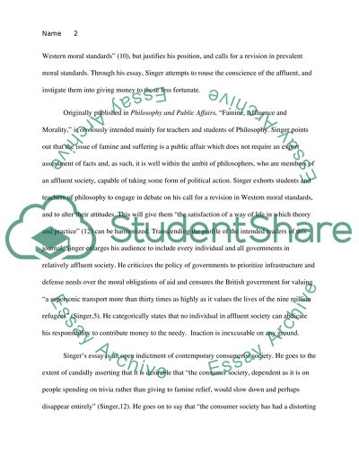 Peter Singer: Charity and Duty