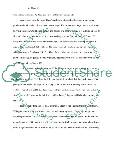 The Legacy of Duke Ellington