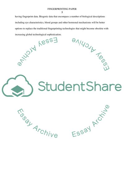 Fingerprinting Paper