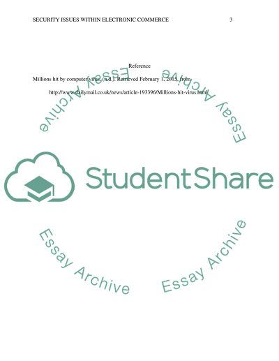 Legal, security, or privacy issues within electronic commerce