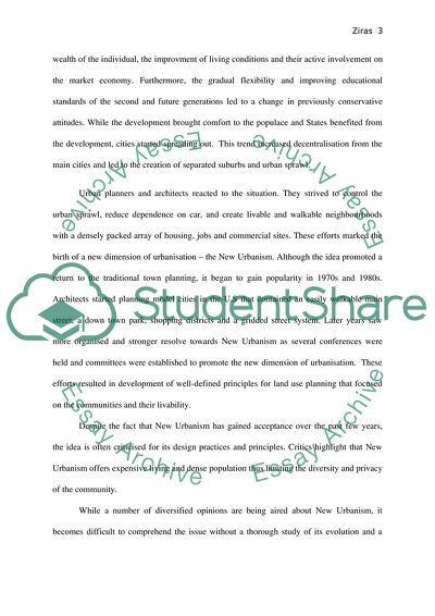 New Urbanism: Social Aesthetic Planning of a Contradictory Movement