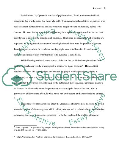 Freuds Teaching about Law