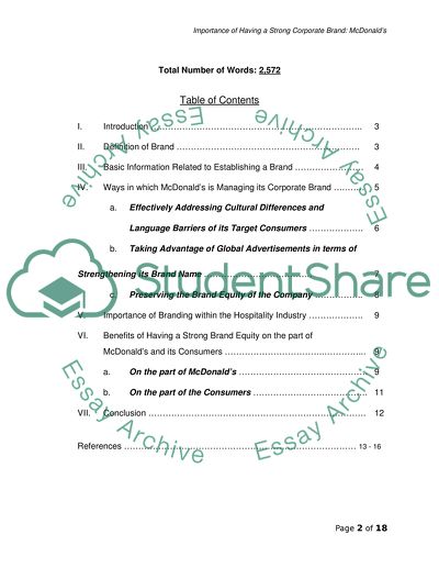 Value of Having a Strong Corporate Brand