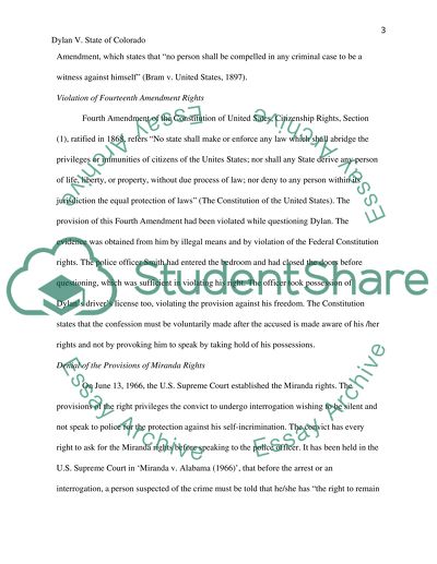 A clear and concise statement of the constitutional issue involved Essay