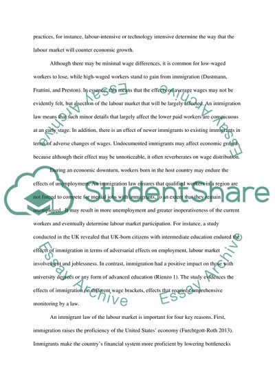 Immigrant Law of Labour Market