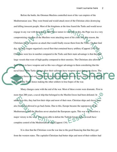 The Great Christian-Muslim Clash at the Battle of Lepanto