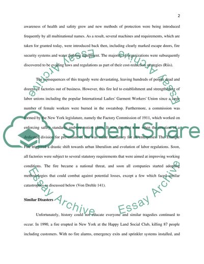 Paper Assignment: Triangle Fire