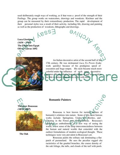 Difference between Romantic and Modern Painting