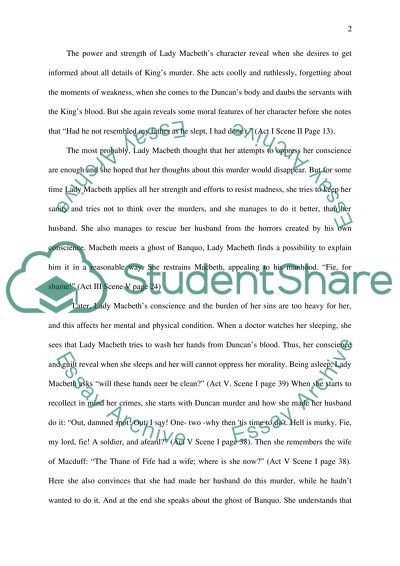 Macbeth and Lady Macbeth