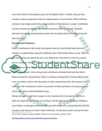 Greek history, using Plutarchs biography