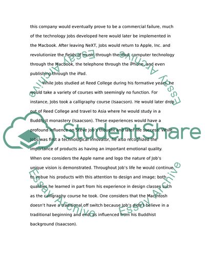 Steve Jobs and His Success