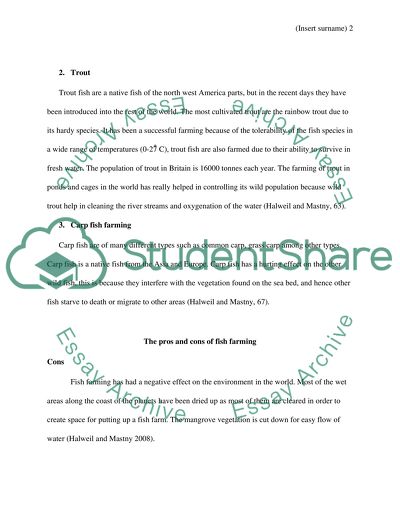 essay about fish farming