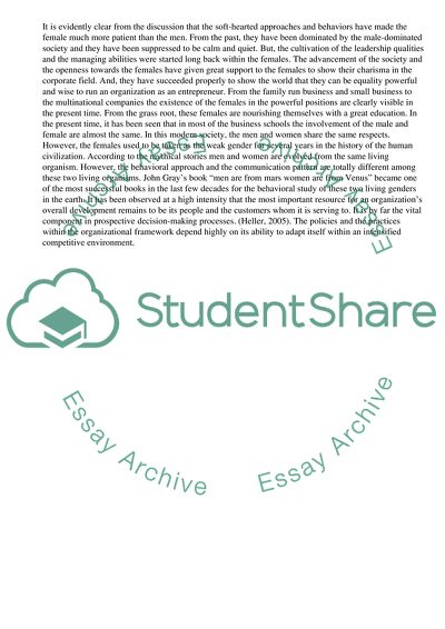 Female Entrepreneurship