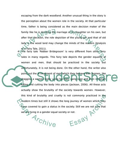 The robber bridgegroom a short story by brothers Grimm