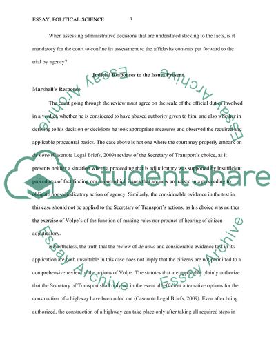 Fundamental Legal Structure for Legal Review of Administrative Agencies Actions