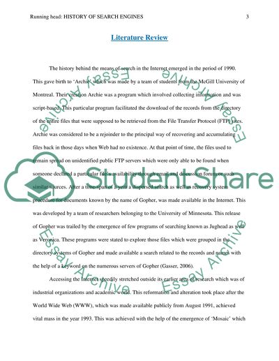 History of Search Engines