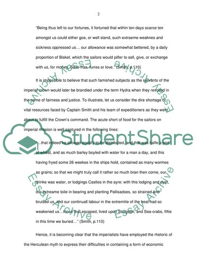 Misapplication of the Myth of Hercules to the Injustices of Imperialism