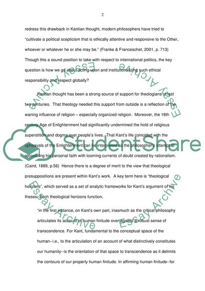 Kant and Nietzsche and the Development of Social Thought