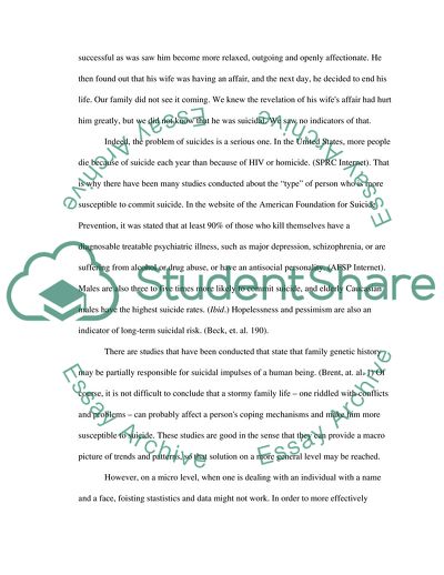 The Burden Carried by the Family Members of Suicide Victims