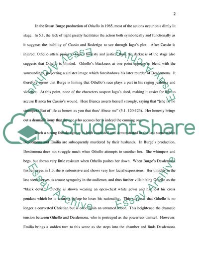 Unmasking and Discovery: Female Agency and Masculine Power in the Last Act of Othello and The Rover