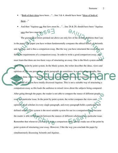 Peer review of classmates papers