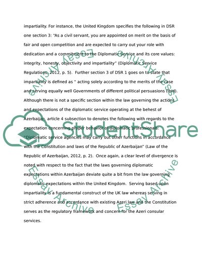 The Law of the Republic of Azerbaijan on Diplomatic Service